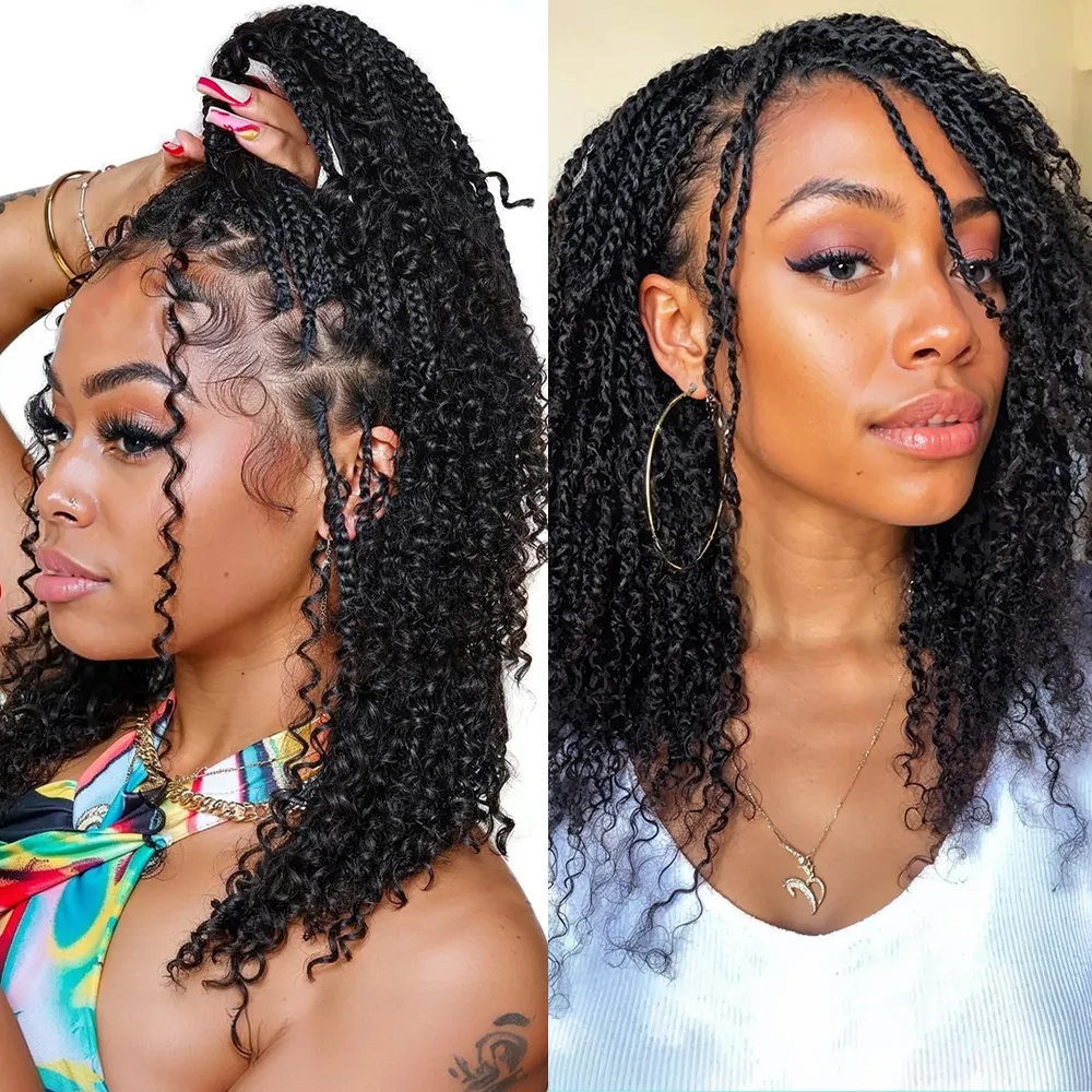 Rovess Human Hair Bulk Kinky Curly for Boho Braiding