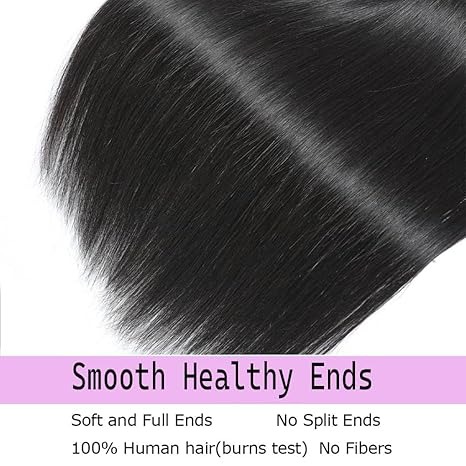 Luxury Virgin Indian Straight Hair 16-30 Inch | Premium 3/4 Bundles, 100% Human Hair