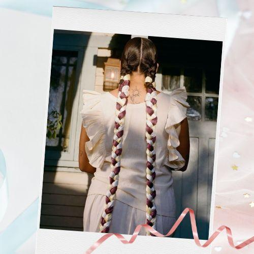 French Braid With Bibbon