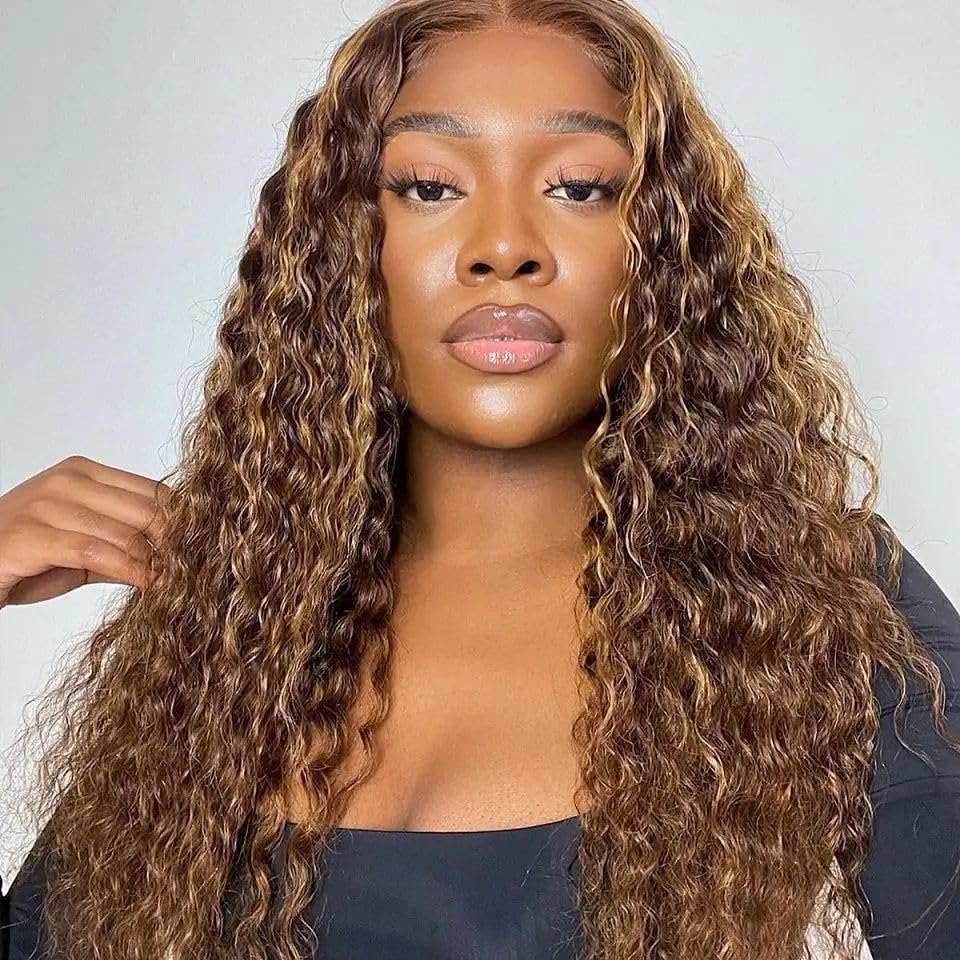 Ship In 24Hours-Rovess 427Highlight Straight/curly wigs 13x6 HD Transparent Lace Front Wig With Natural Hairline 427straight/427curly wigs