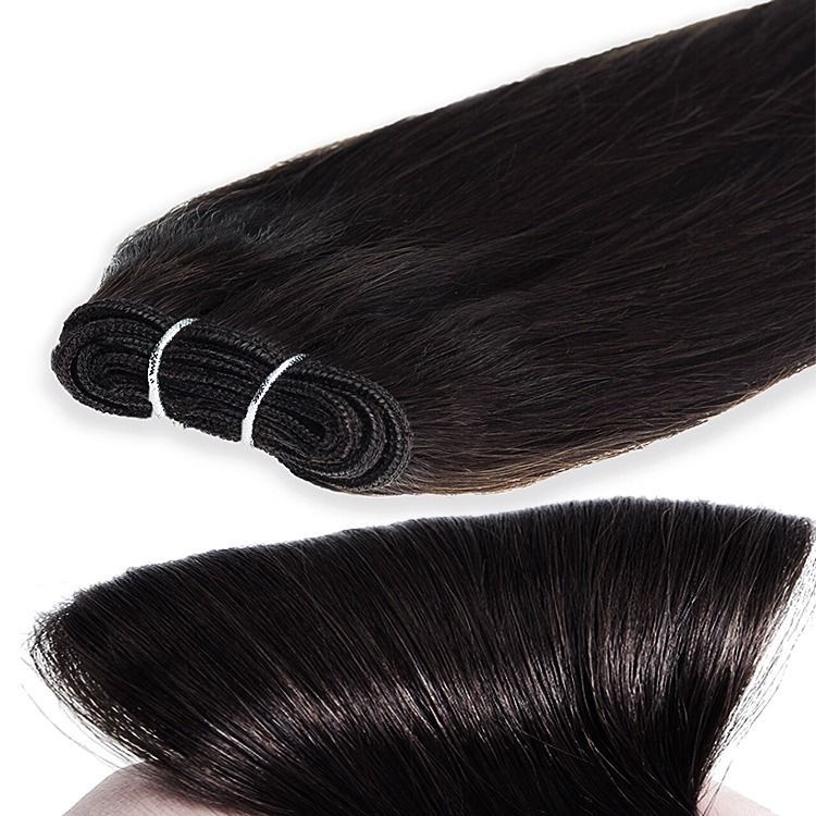 Super Double Drawn Human Hair Bundles Cambodian Raw Bone Straight Bundles Human Hair Bundles Hair Extensions 100g/b