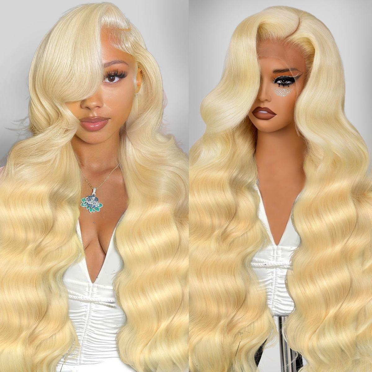 Ship In 24Hours-Rovess 613 Blonde Straight/Body 13x6 HD Transparent Lace Front Wig With Natural Hairline