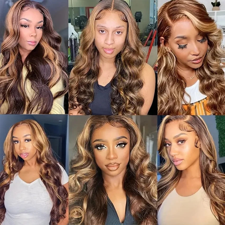 16–30Inch4 27 Highlight Luxury Body Wave Virgin Malaysian Hair Bundles – 3/4 Bundles, Silky & Full, 100% Human Hair Extensions
