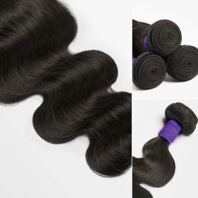 16–34 Inch Luxury Natural Black Loose Waves Bundles – 100% Virgin Brazilian Human Hair, 4 Bundles | FREE Gifts: 16" Lace Closure, Wig Cap & Baby Hair 🎁
