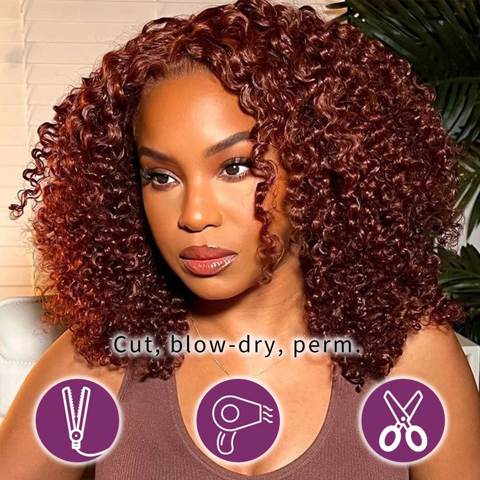 12 Inch Multi-Tone Colored Short Bob Wig 100% Brazilian Human Hair Straight, Curly or Body Wave Transparent Lace Front Pre Plucked For Women