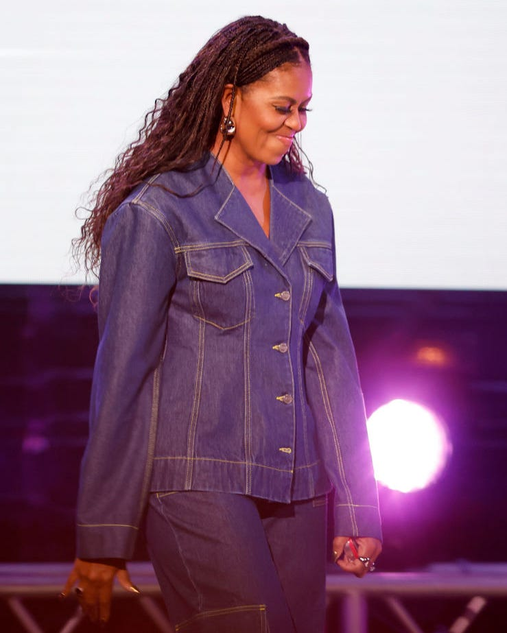 Michelle Obama Curly Wig