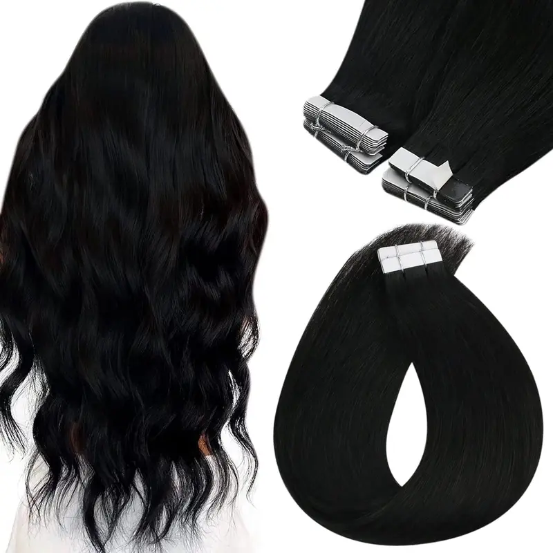 New 2026 Odbe Hair Tape in Hair Extensions | 50G/20PCS 100% Real Human Hair Natural Straight Invisible Silky For Women Effortless Beauty #summeressential