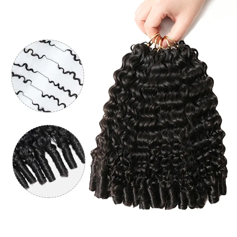 New 2026 Odbe Hair Burmese Curly Crochet Human Hair, 4-6 Packs for Full Head Protective Styles, Lightweight No Tension, Reusable Feather Crochet Hair Extensions