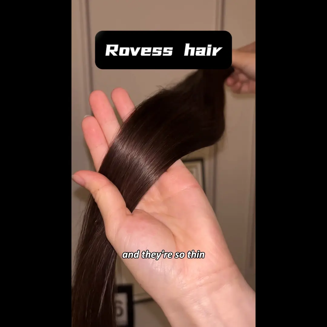 Rovess Seamless Tape in Hair Extensions Silky Straight Virgin Human Hair
