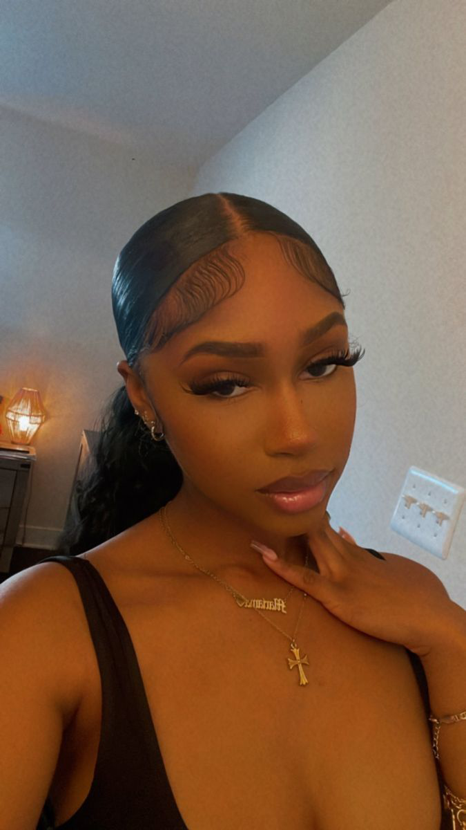 Middle Part Frontal Ponytail