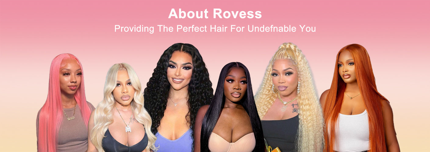 Beautiful women wearing ROVESS wigs
