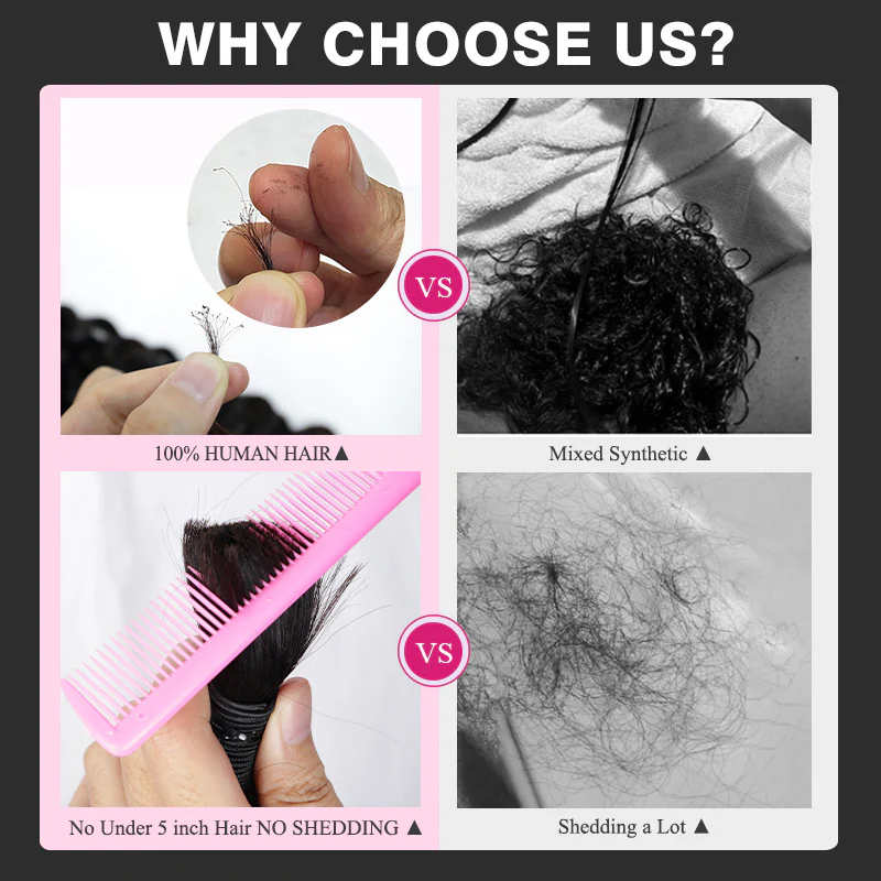 Virgin Human Hair 100% Unprocessed Boho Braiding Natural Black Deep Wave Hair Weaving 2/3/4 Bundles