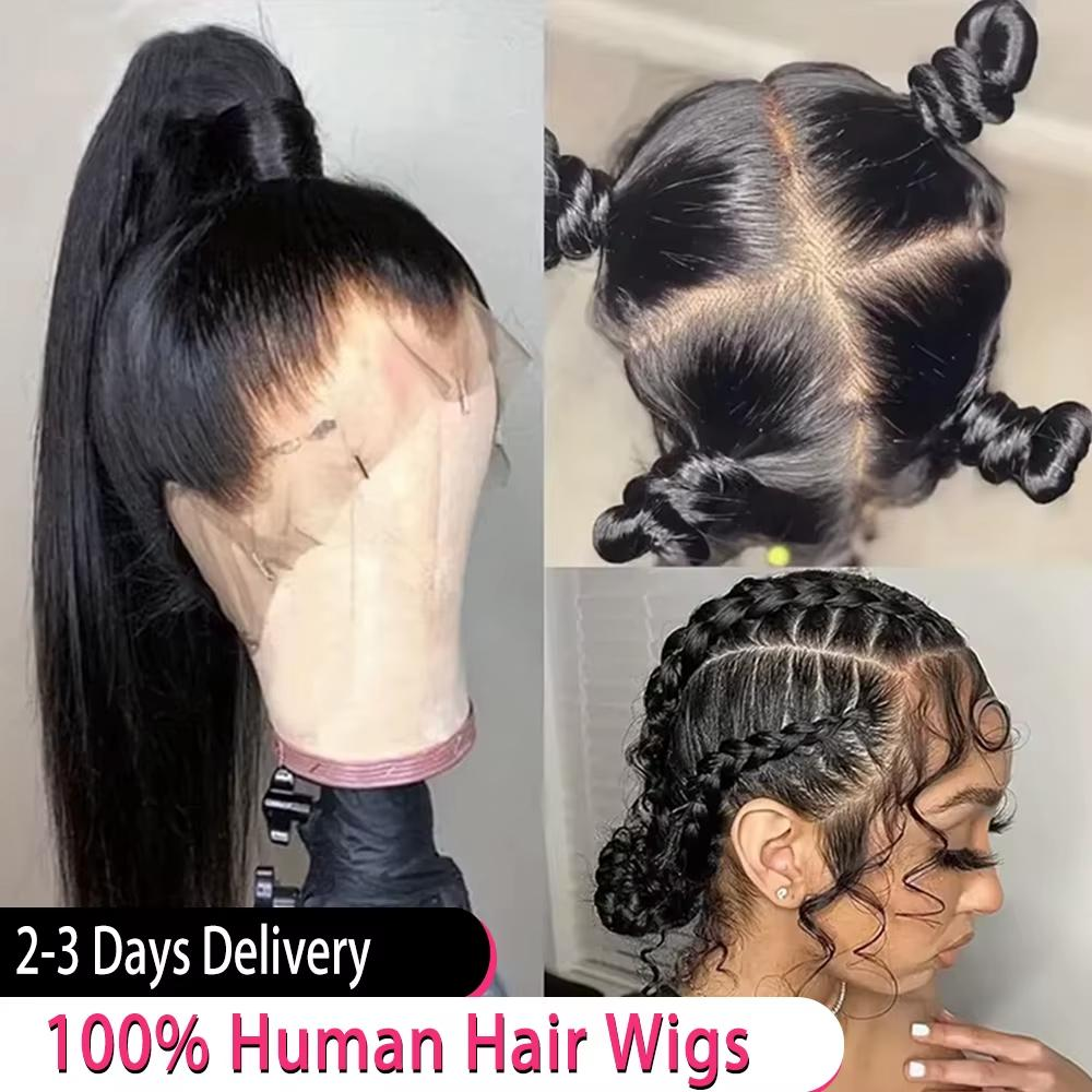 Rovess 28 Inch 360 Transparent Lace Front Human Hair Wig Ombre Honey Blonde 4/27 Highlight Full Lace Frontal Wig Available 20–34 Inch High Density