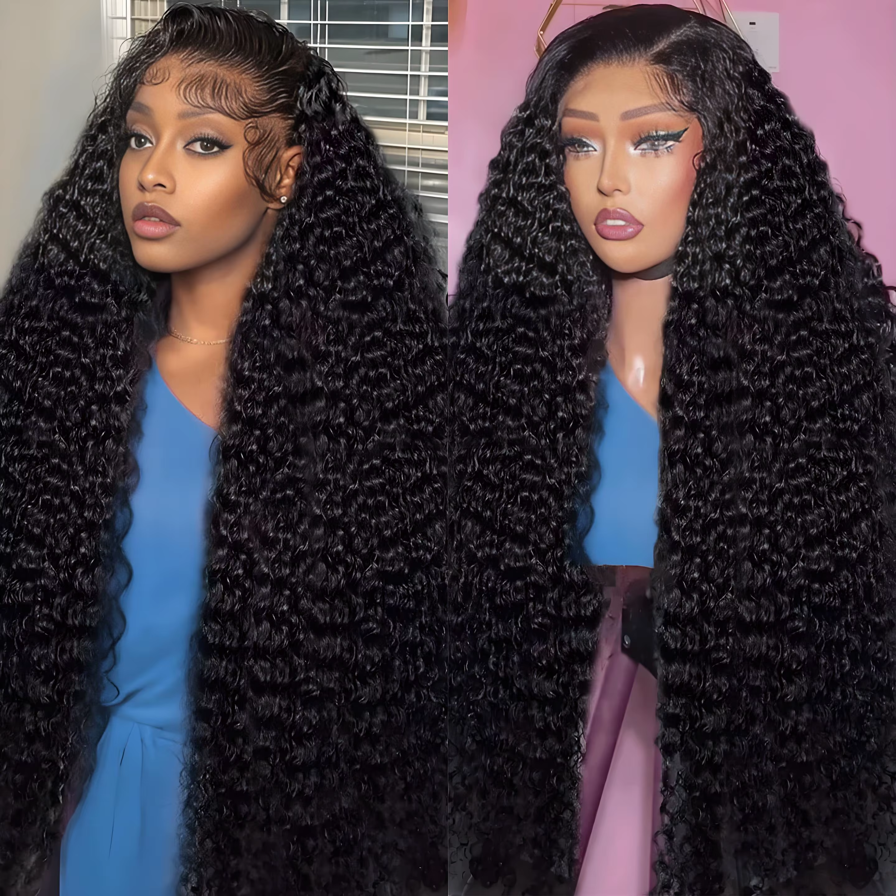360 Deep Wave Lace Front Wigs Human Hair 13x6 Lace Frontal Human Hair Wigs 30 Inch Curly Wig Water Wave Wigs With Baby Hair