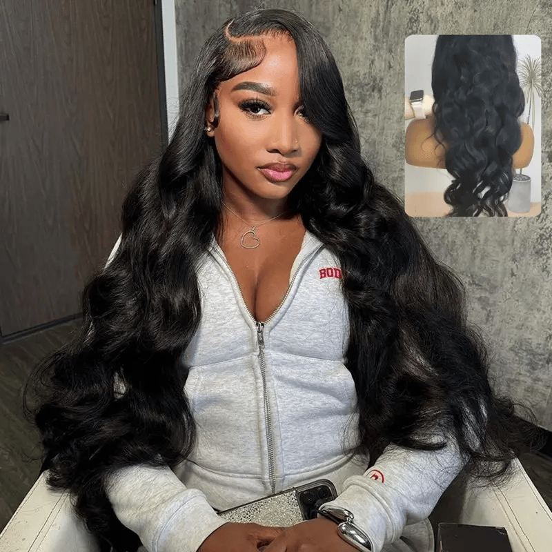 13x6 Body Wave Lace Front Wigs Human Hair 360 HD Lace Front Wigs 20-40 Inch Human Hair Fluffy Natural Body Wave Human Hair Wig