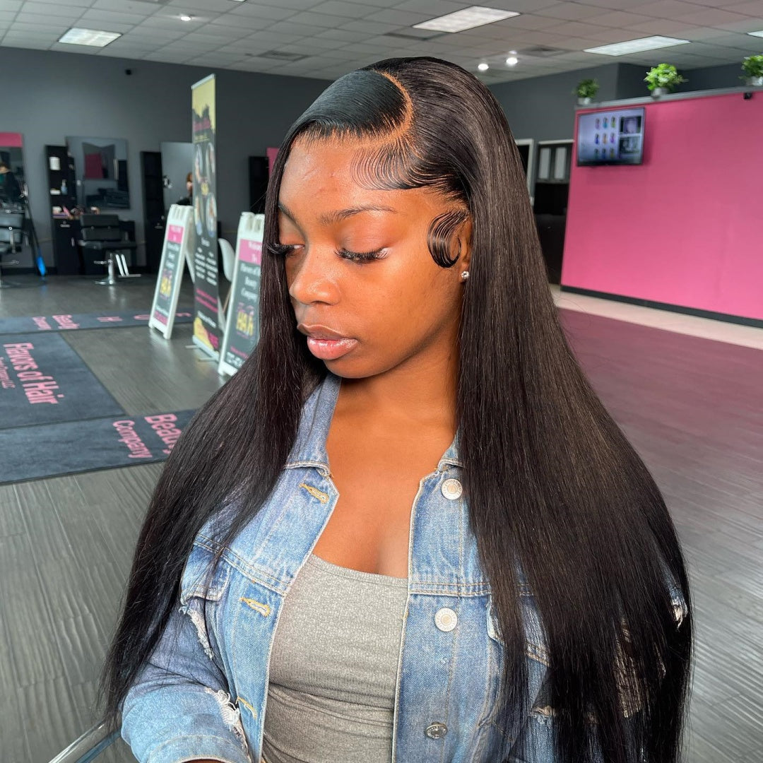 13x6 HD Lace Front Wigs Human Hair Straight 360 Full Lace Front Wigs 20-40 Inch Human Hair Pre Plucked Straight Wigs Human Hair