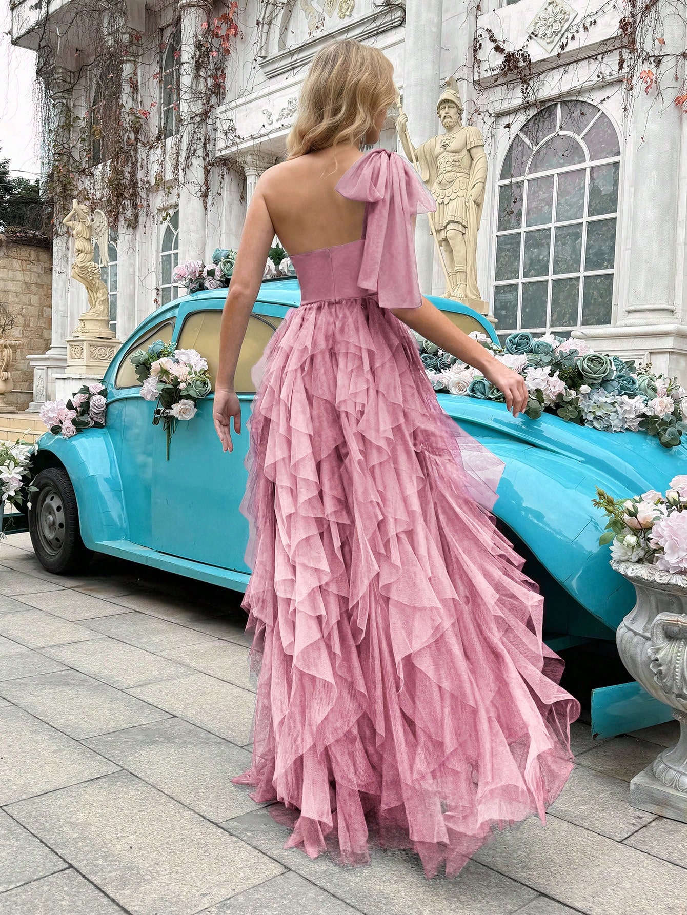 Simple Elegant Women Formal Dress Summer Evening Gown Upscale Dresses For Evening Party, Birthday Party, Graduation Ceremony, Prom, Galas, Fiesta Solid Color Asymmetric Neckline Sleeveless Gowns