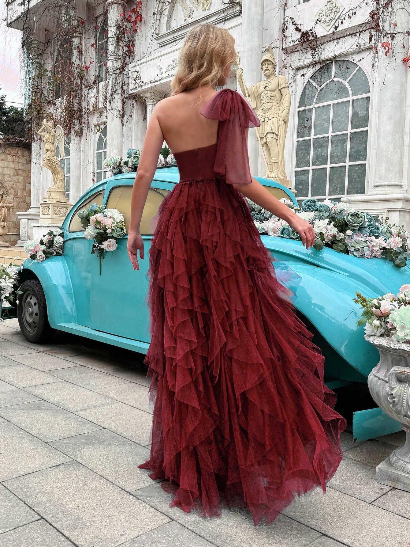 Simple Elegant Women Formal Dress Summer Evening Gown Upscale Dresses For Evening Party, Birthday Party, Graduation Ceremony, Prom, Galas, Fiesta Solid Color Asymmetric Neckline Sleeveless Gowns