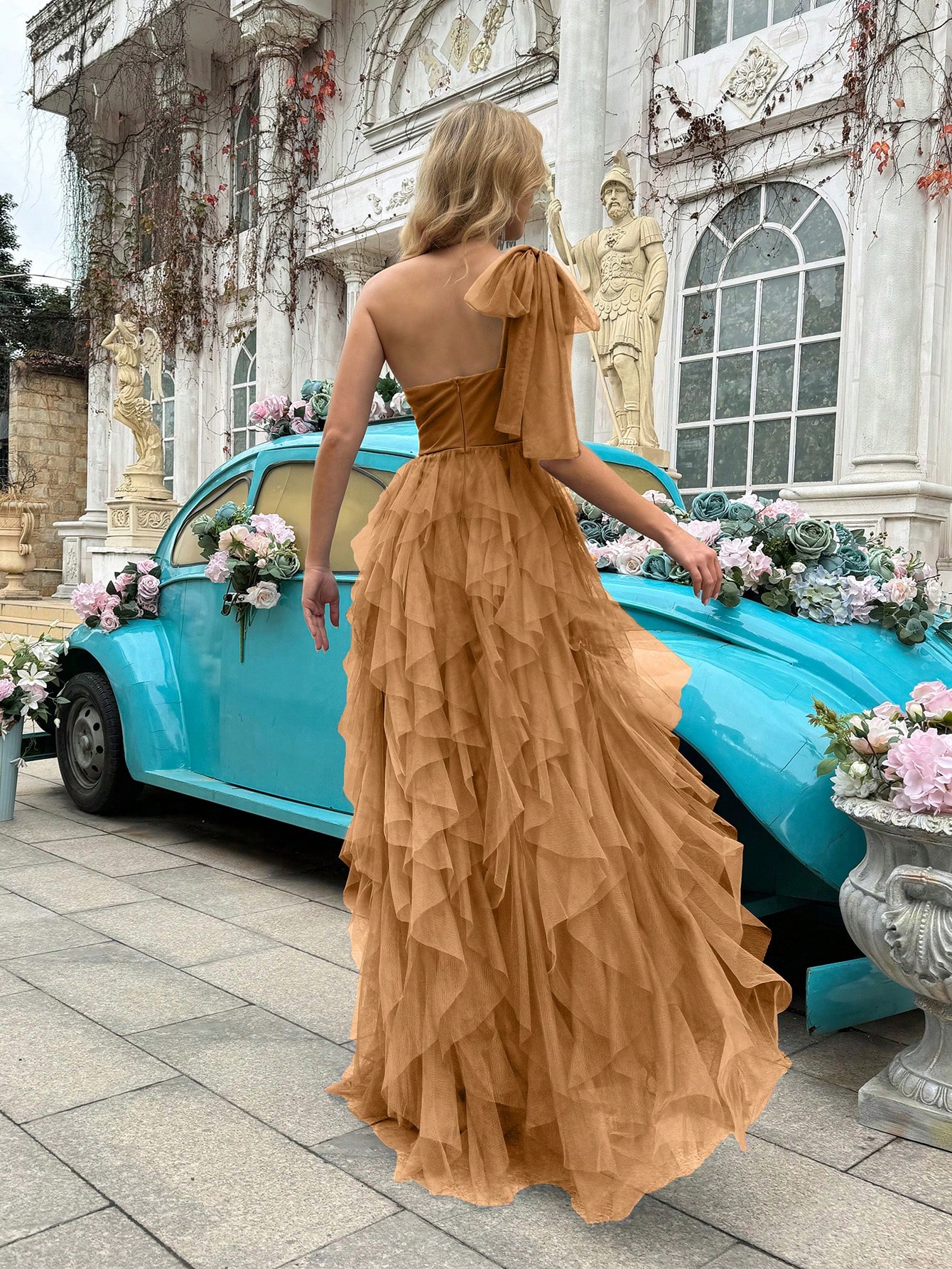 Simple Elegant Women Formal Dress Summer Evening Gown Upscale Dresses For Evening Party, Birthday Party, Graduation Ceremony, Prom, Galas, Fiesta Solid Color Asymmetric Neckline Sleeveless Gowns