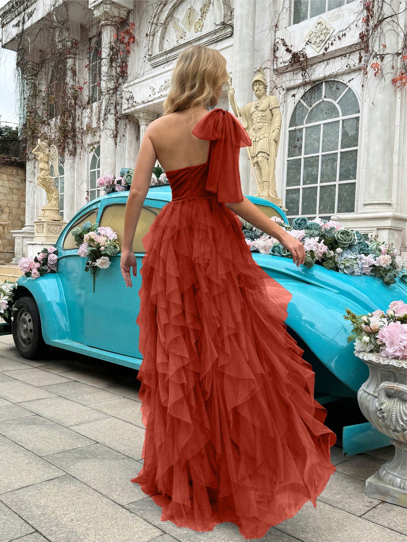 Simple Elegant Women Formal Dress Summer Evening Gown Upscale Dresses For Evening Party, Birthday Party, Graduation Ceremony, Prom, Galas, Fiesta Solid Color Asymmetric Neckline Sleeveless Gowns