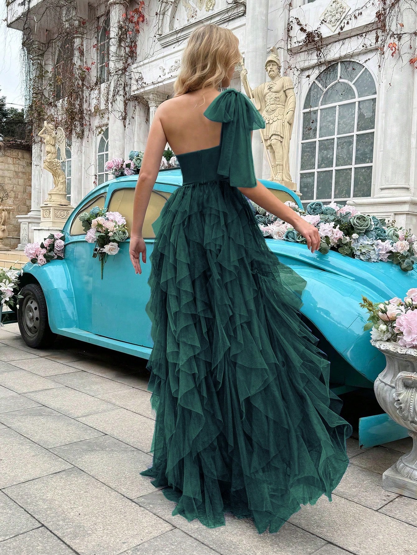 Simple Elegant Women Formal Dress Summer Evening Gown Upscale Dresses For Evening Party, Birthday Party, Graduation Ceremony, Prom, Galas, Fiesta Solid Color Asymmetric Neckline Sleeveless Gowns