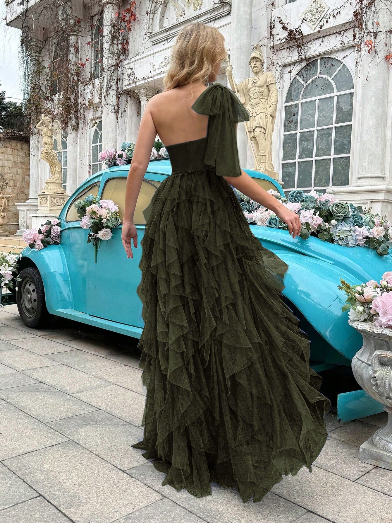 Simple Elegant Women Formal Dress Summer Evening Gown Upscale Dresses For Evening Party, Birthday Party, Graduation Ceremony, Prom, Galas, Fiesta Solid Color Asymmetric Neckline Sleeveless Gowns
