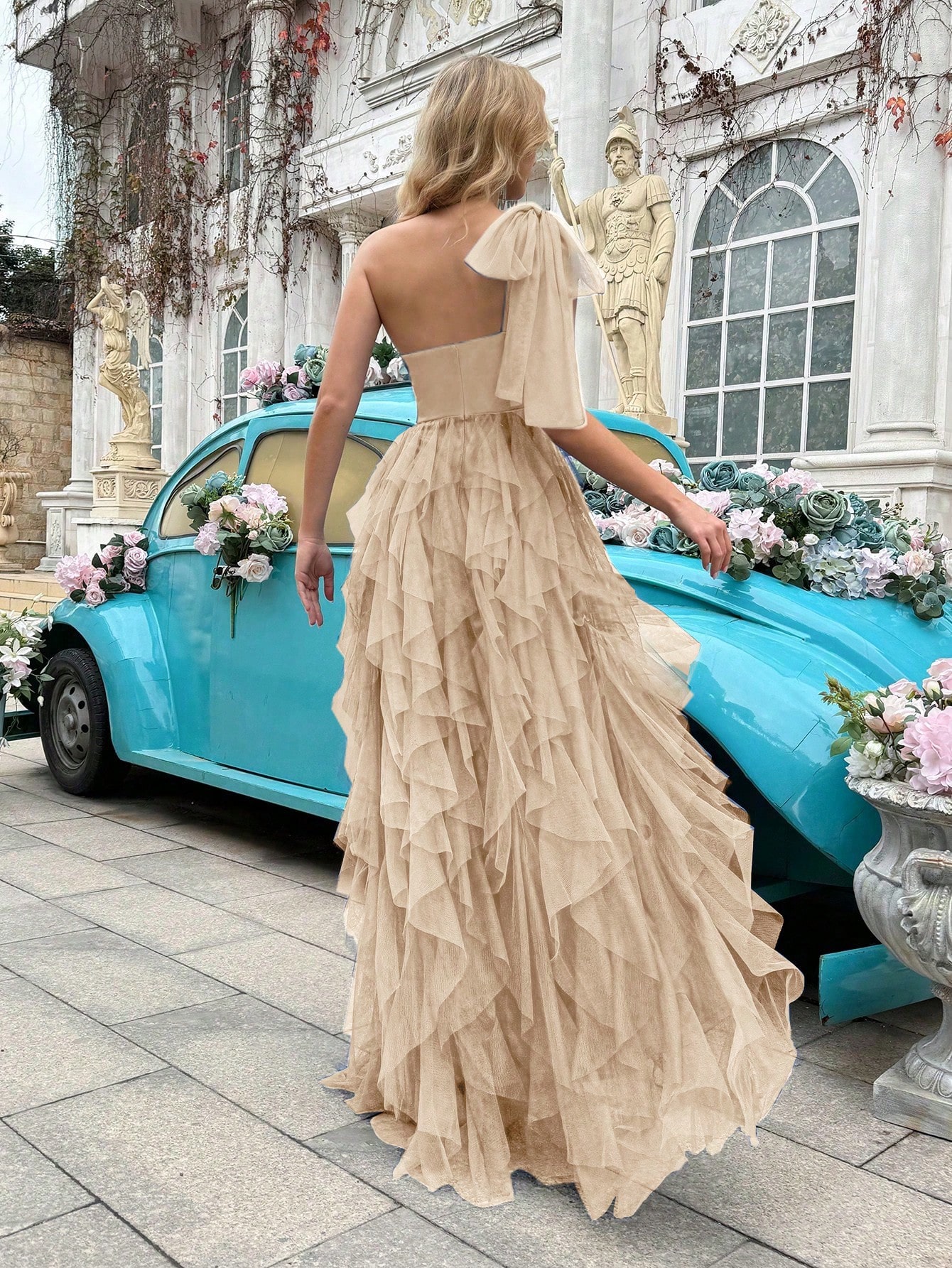 Simple Elegant Women Formal Dress Summer Evening Gown Upscale Dresses For Evening Party, Birthday Party, Graduation Ceremony, Prom, Galas, Fiesta Solid Color Asymmetric Neckline Sleeveless Gowns