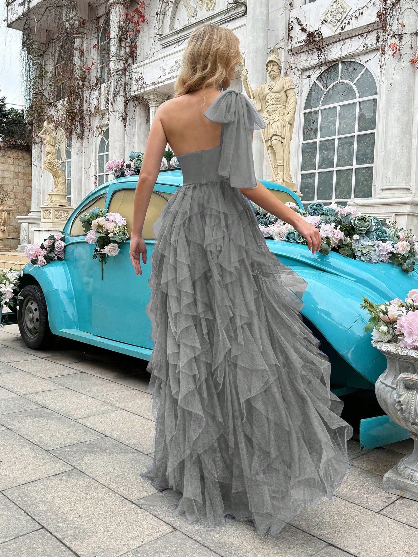 Simple Elegant Women Formal Dress Summer Evening Gown Upscale Dresses For Evening Party, Birthday Party, Graduation Ceremony, Prom, Galas, Fiesta Solid Color Asymmetric Neckline Sleeveless Gowns