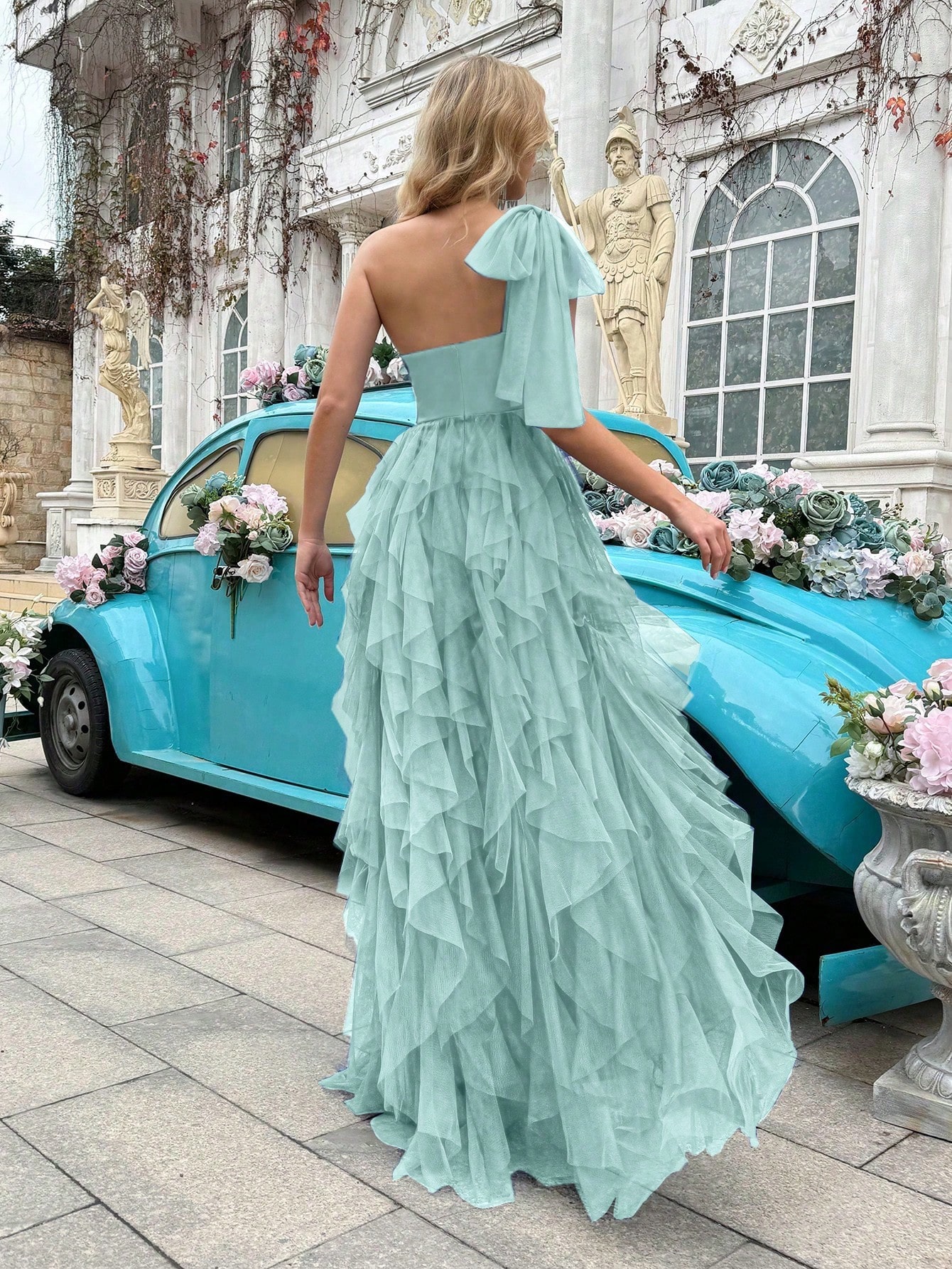 Simple Elegant Women Formal Dress Summer Evening Gown Upscale Dresses For Evening Party, Birthday Party, Graduation Ceremony, Prom, Galas, Fiesta Solid Color Asymmetric Neckline Sleeveless Gowns