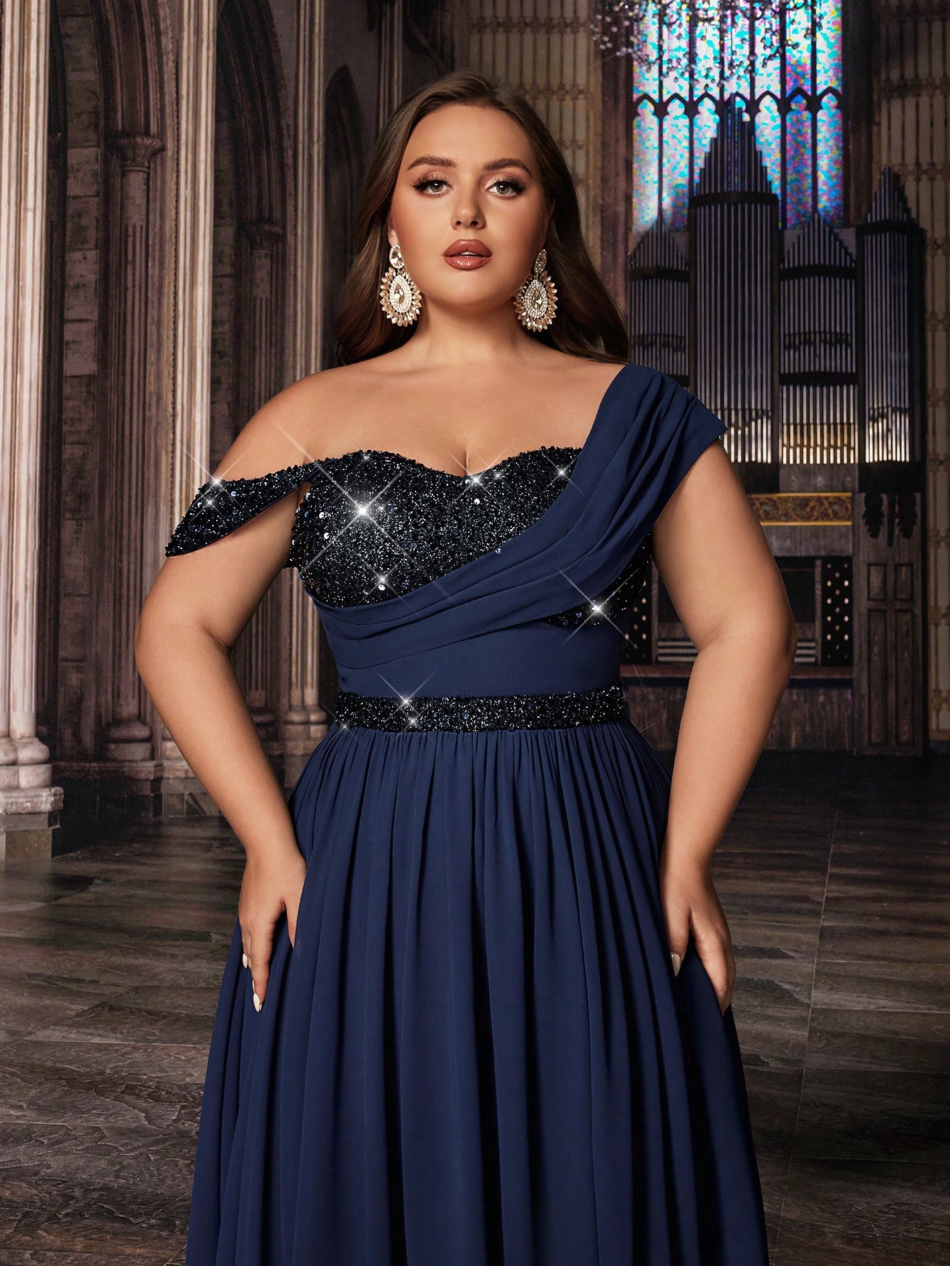 Women Plus Size Brismaid Dresses Sequin Summer Maxi Dress A Line Wedding Guest Prom Evening Party Cocktail Gown