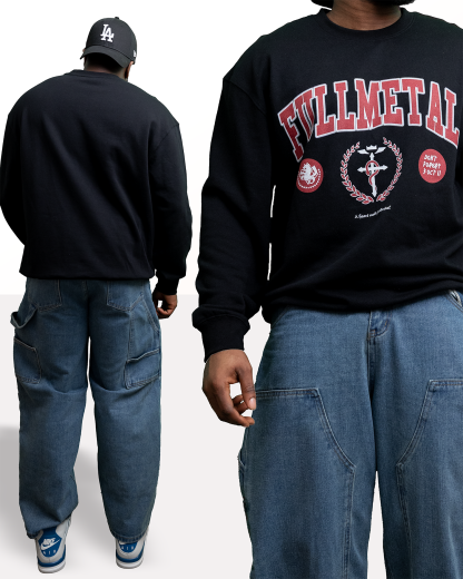 'Fullmetal' Varsity Oversized Sweatshirt