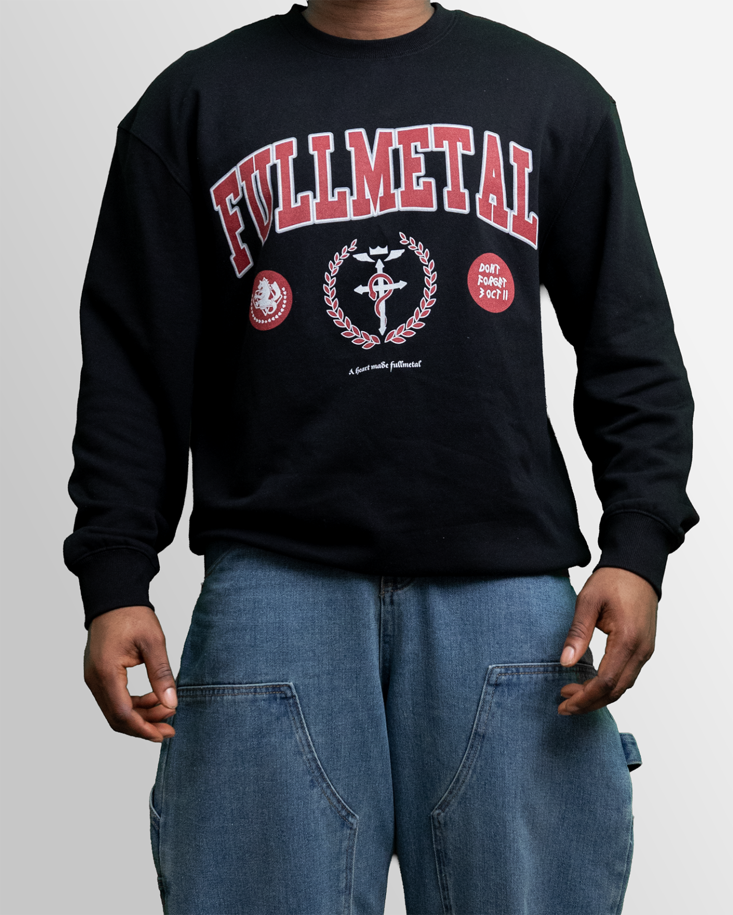 'Fullmetal' Varsity Oversized Sweatshirt