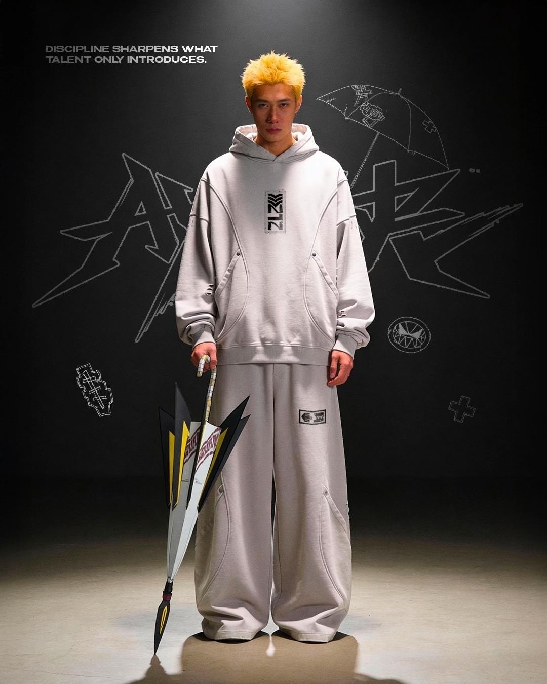 Masked Outcast Washed Hoodie