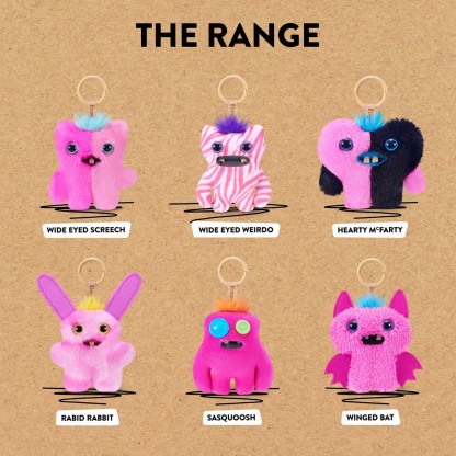 Fugglers - Baby Pinkles 3.5" Keyrings - Series 1 - Rabid Rabbit