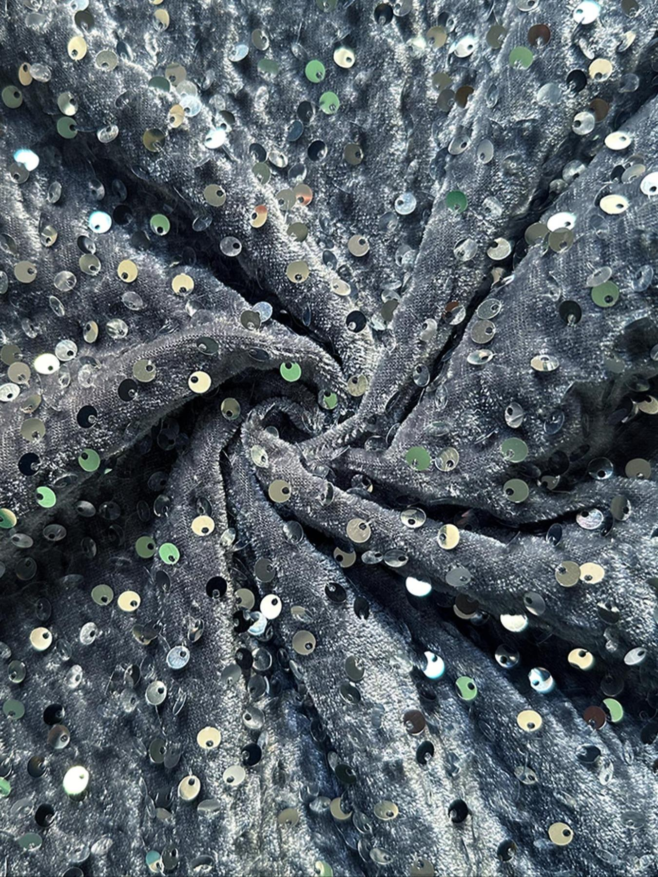 📢📢50 % OFF !!🎅Women's Sequin Sparkle Wide Leg Pants with Elastic Waistband