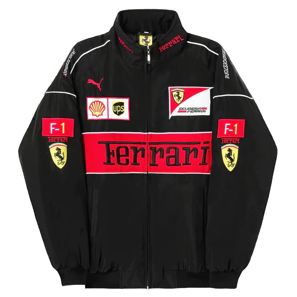 F1 VINTAGE FERthtRARl JACKET BLACK