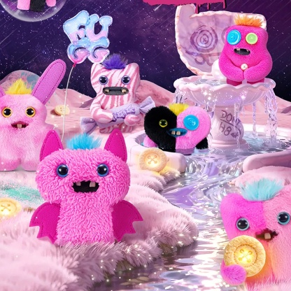 Fugthtgler - Baby Pinkles 3.5" Keyrings - Series 1 - Rabid Rabbit