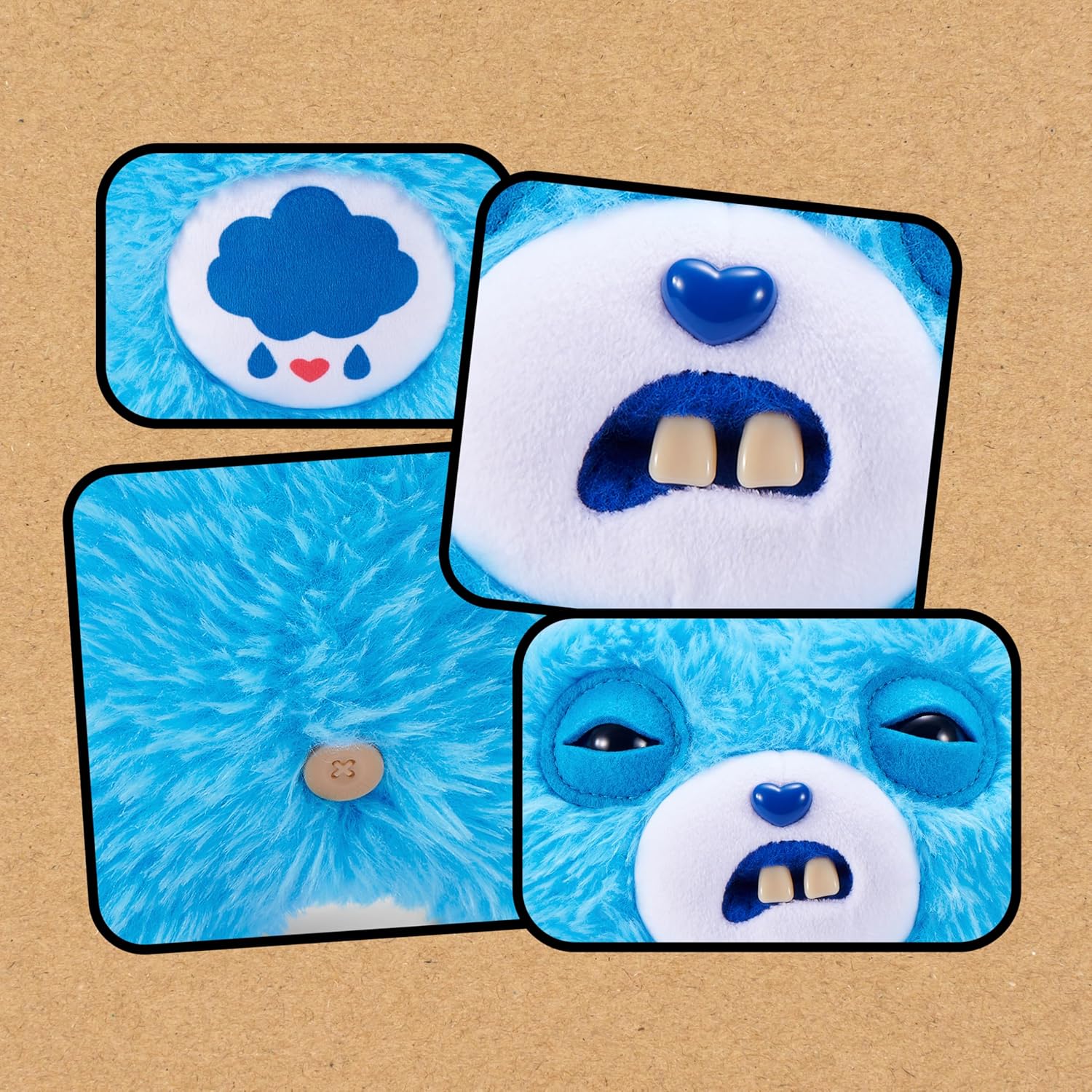 Fuggler Care Bears 9-Inch Plush Toy (Grumpy Bear) 