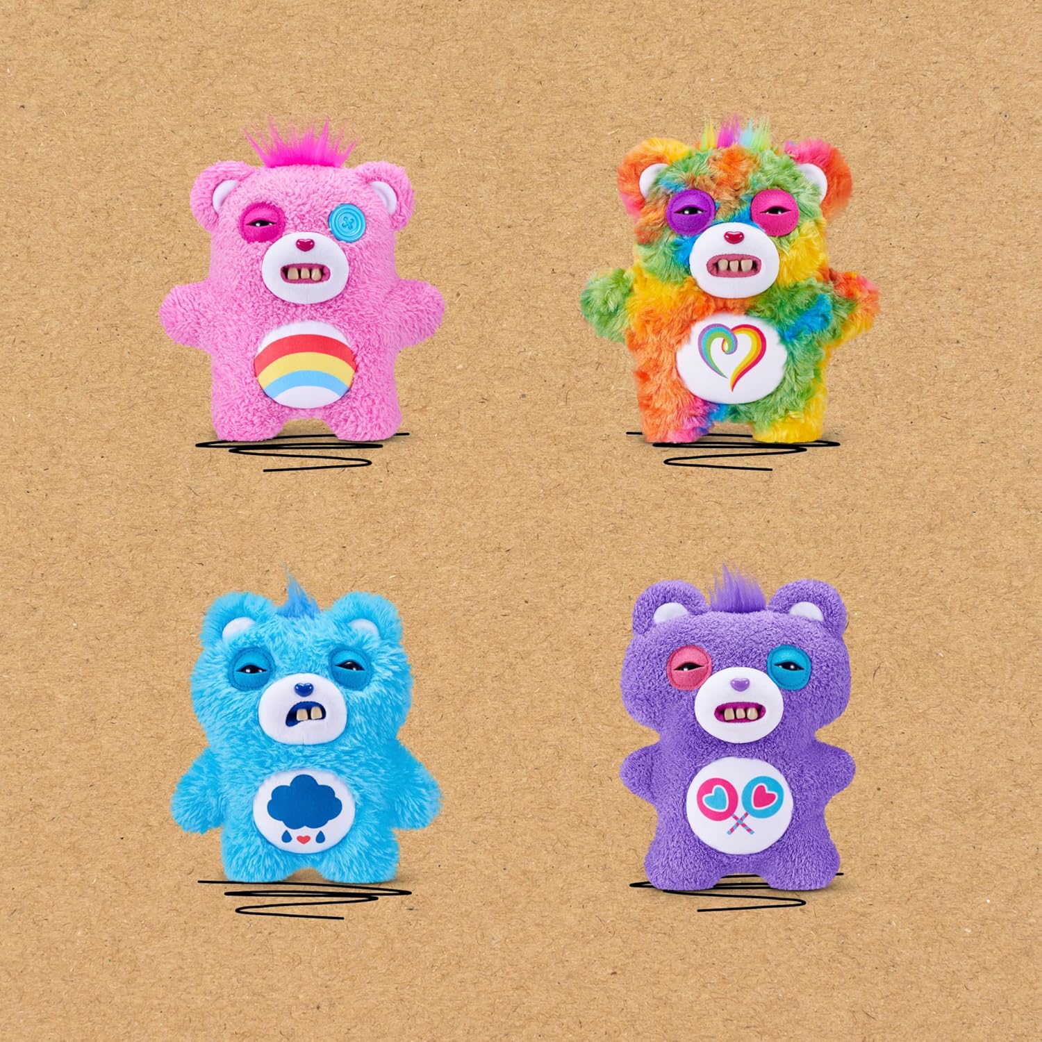 Fuggler Care Bears 9-Inch Plush Toy (Grumpy Bear) 