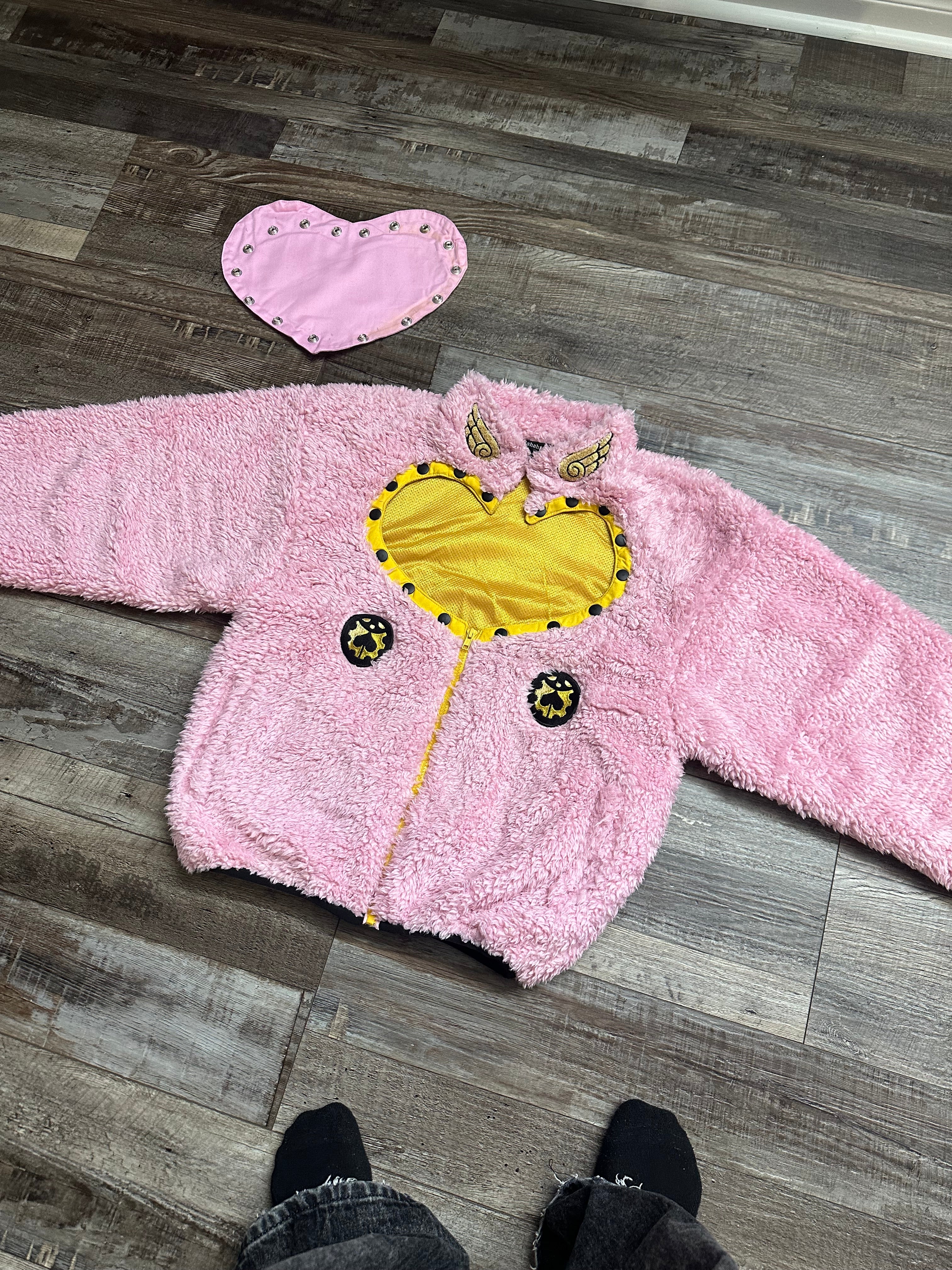 GIORNO • PINK FLEECE JACKET 