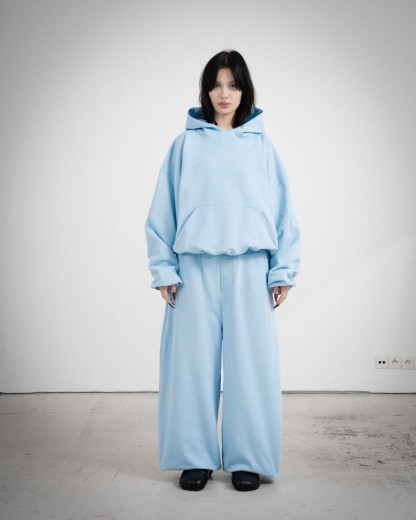 BIGGIE LIGHT BLUE HOODIE