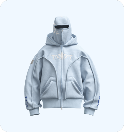 Phantom Hoodie Light Blue