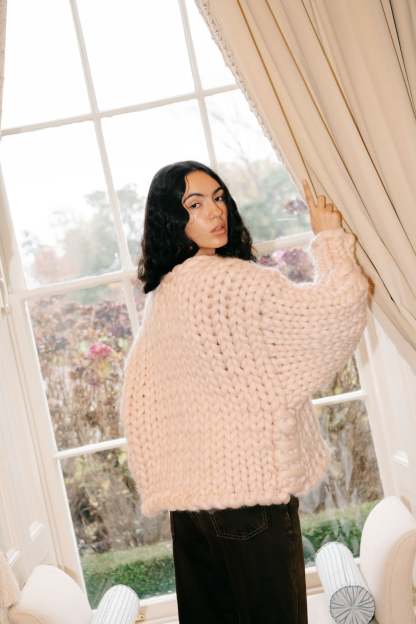 Cream Colossal Knit Cardigan