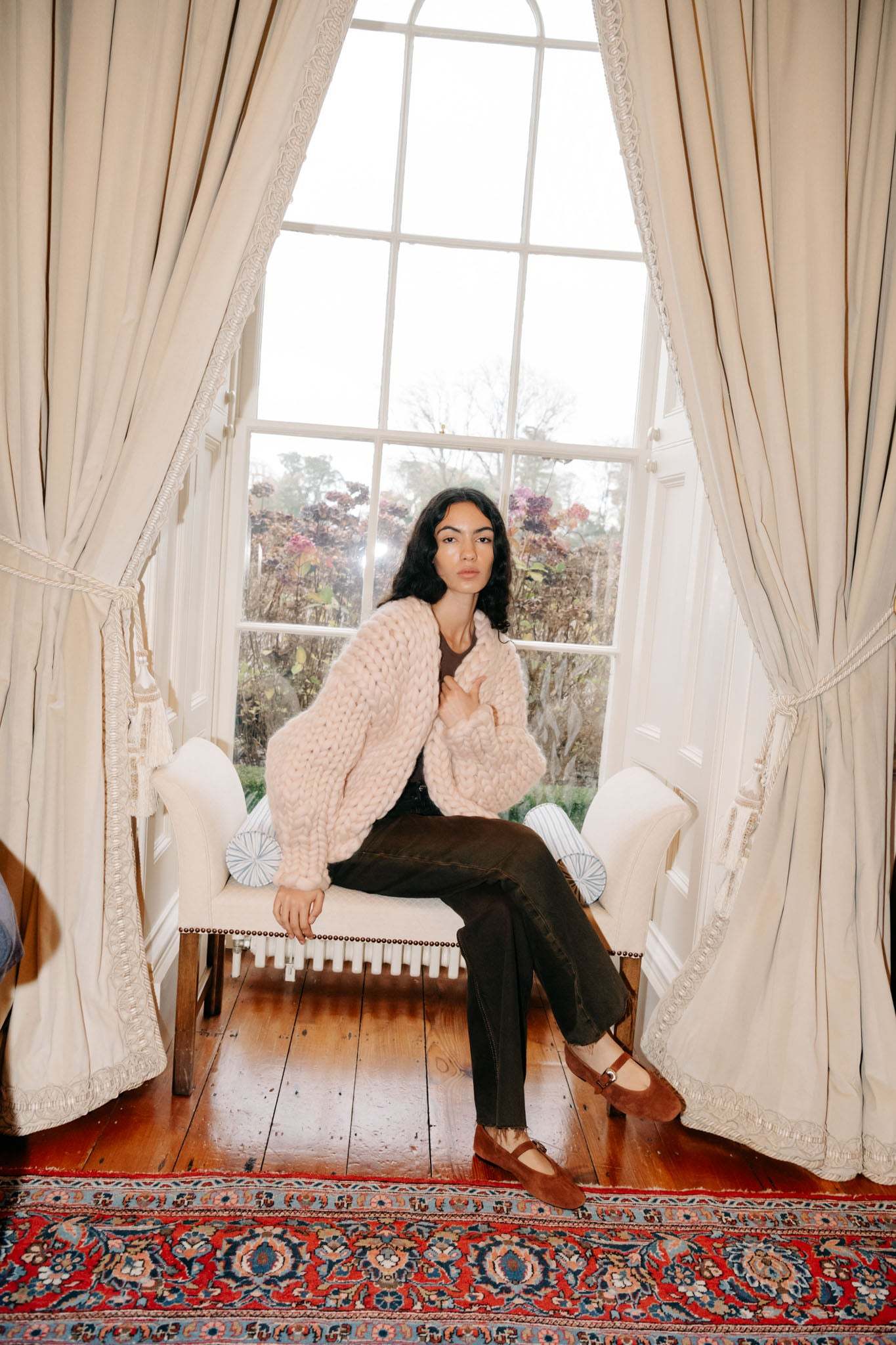 Cream Colossal Knit Cardigan