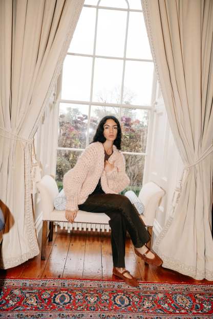 Cream Colossal Knit Cardigan