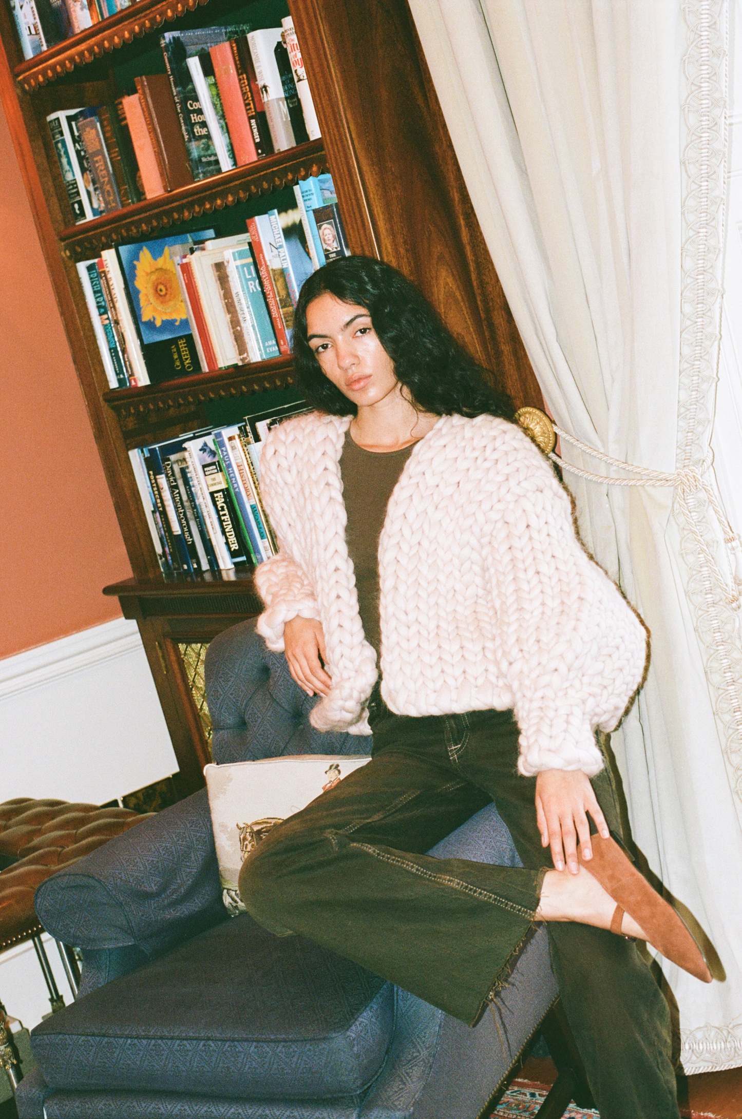 Cream Colossal Knit Cardigan