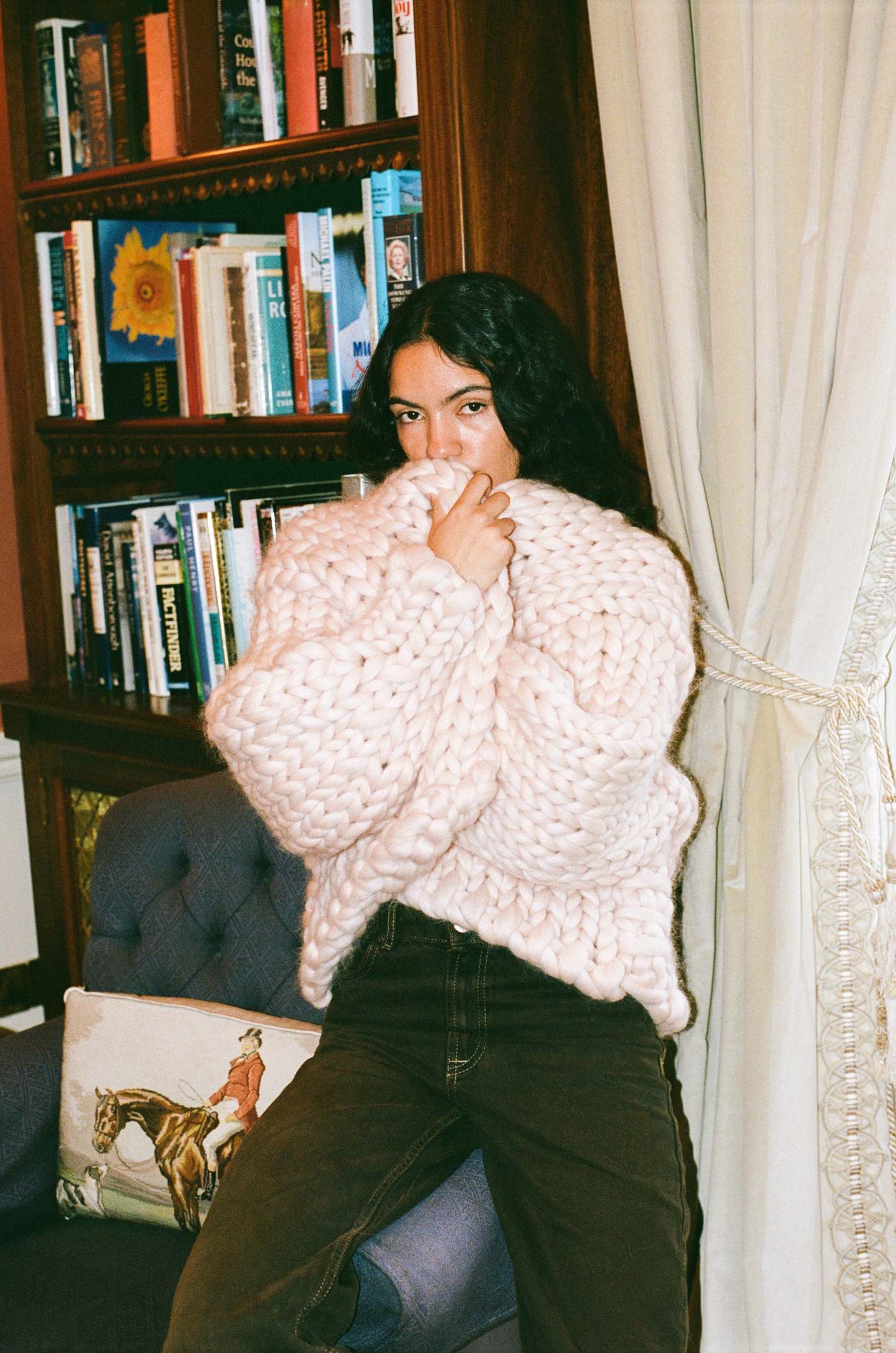 Cream Colossal Knit Cardigan