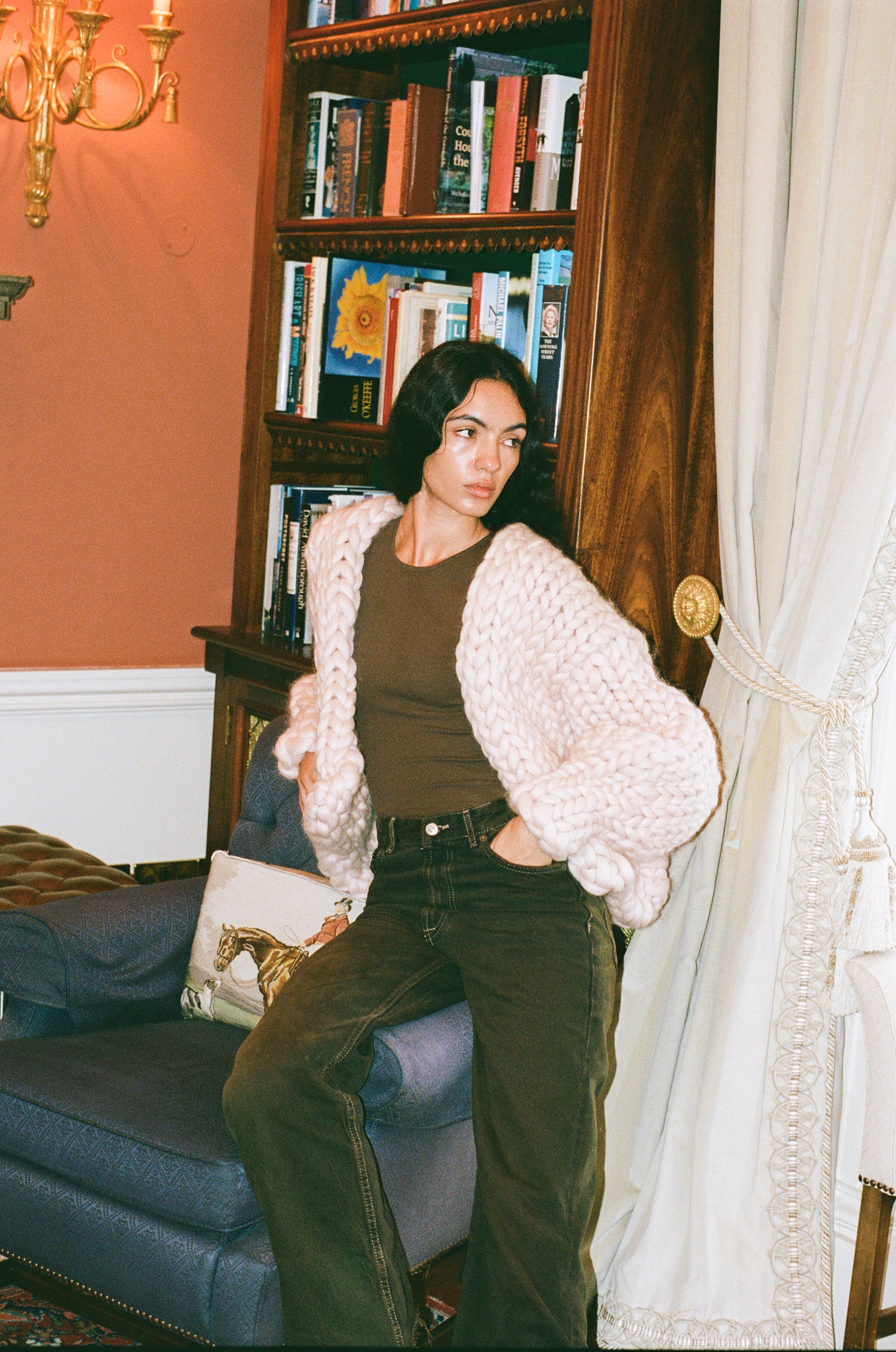 Cream Colossal Knit Cardigan