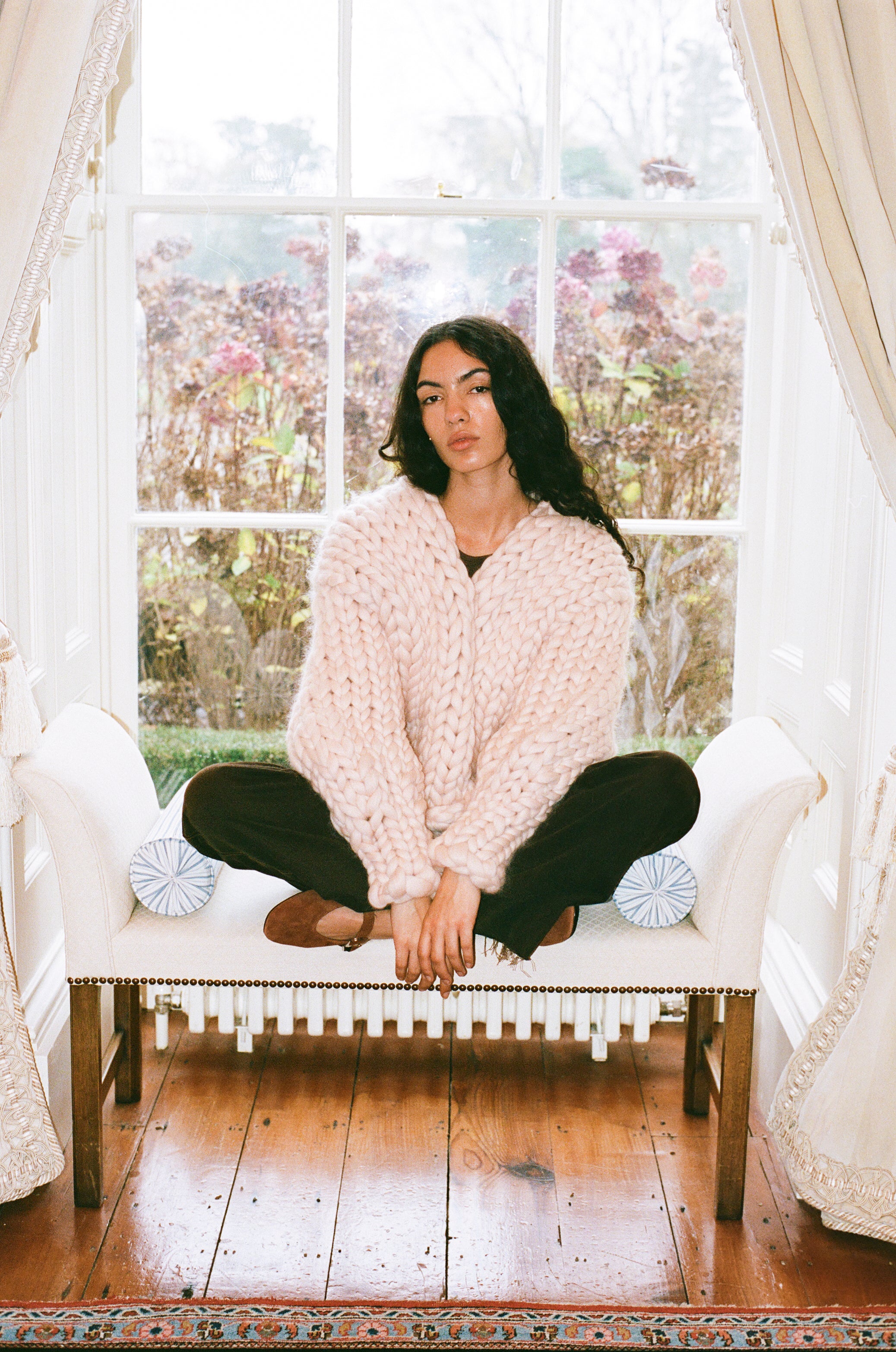 Cream Colossal Knit Cardigan