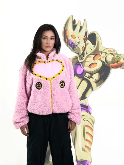 GIORNO • PINK FLEECE JACKET 